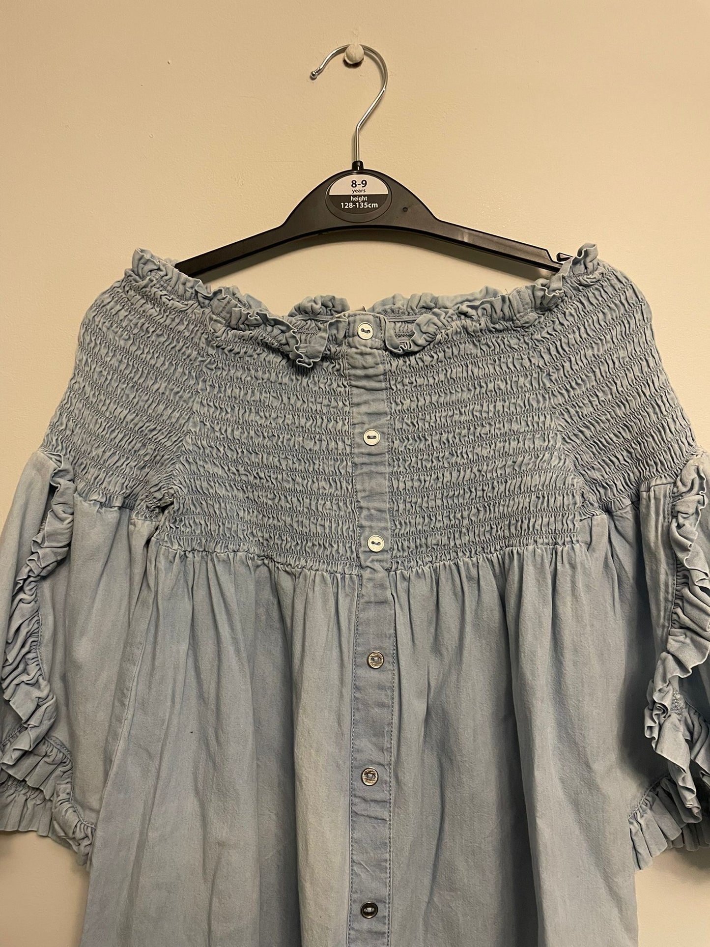 7-8y: River Island Soft Denim Tunic Top