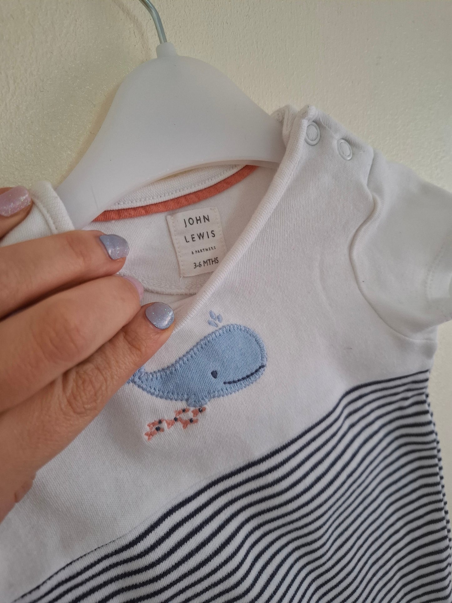 3-6m: John Lewis organic cotton romper