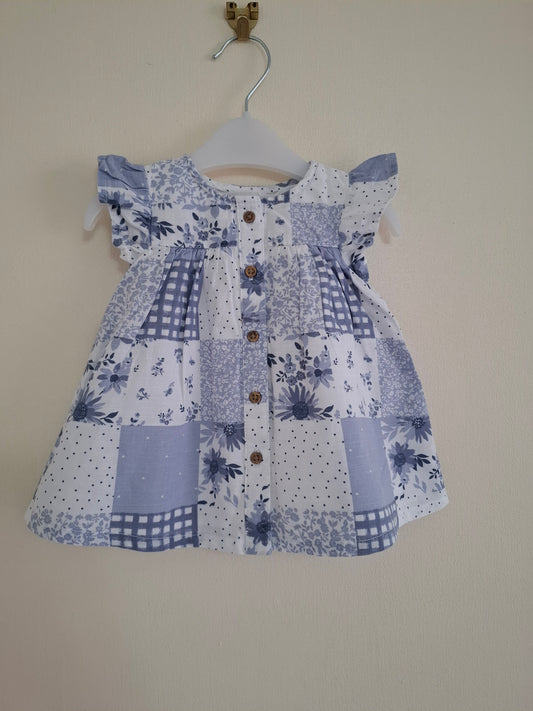 First Size: Patchwork Style Cotton Dress