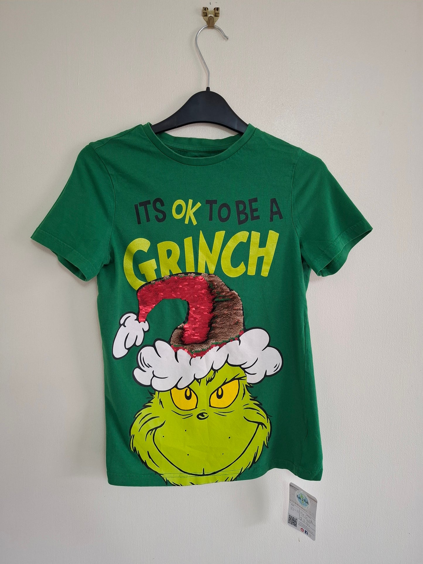 10-11y: The Grinch Christmas T-shirt