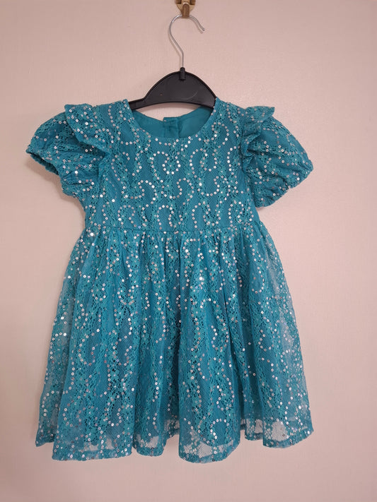 12-18m: Sparkly Lacey Party Dress