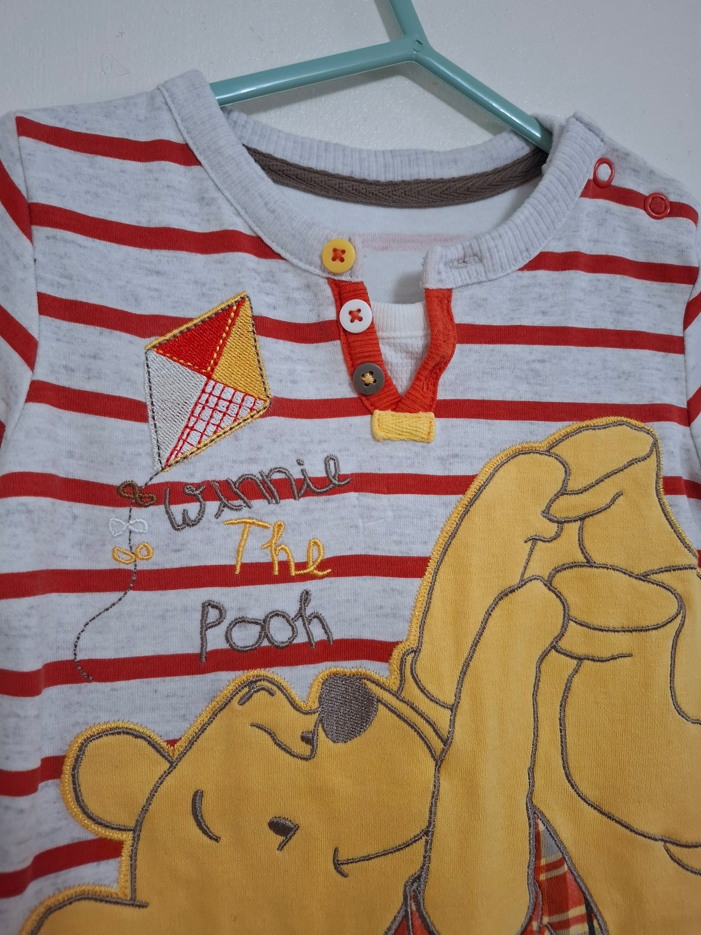 6-9m: Winnie the Pooh Footless Romper
