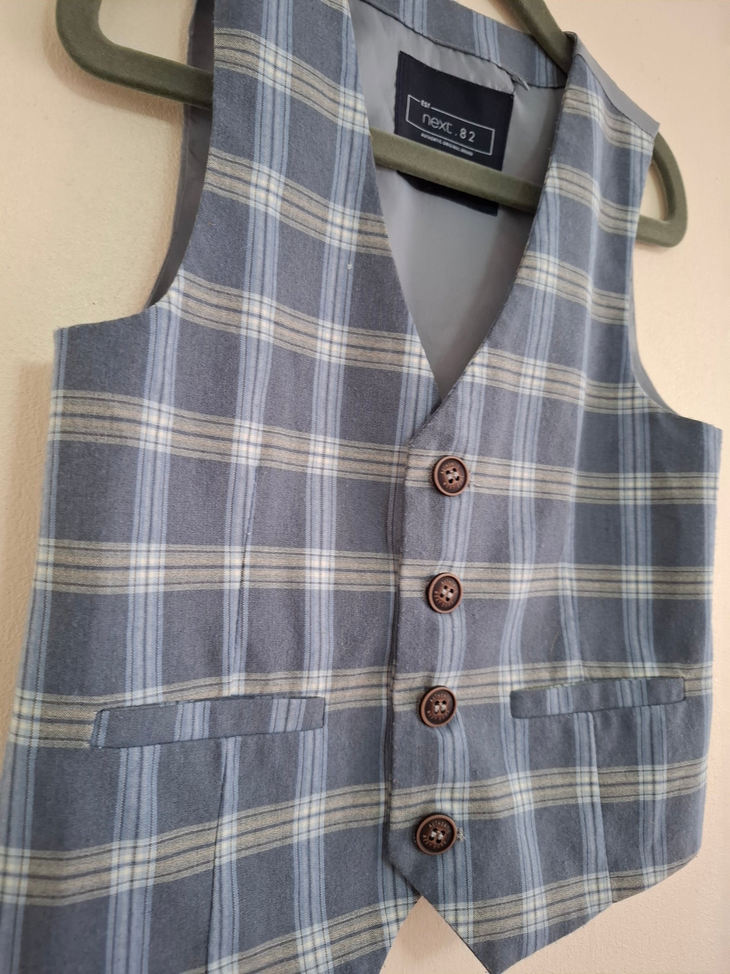 2-3y: Next Chequered Waistcoat