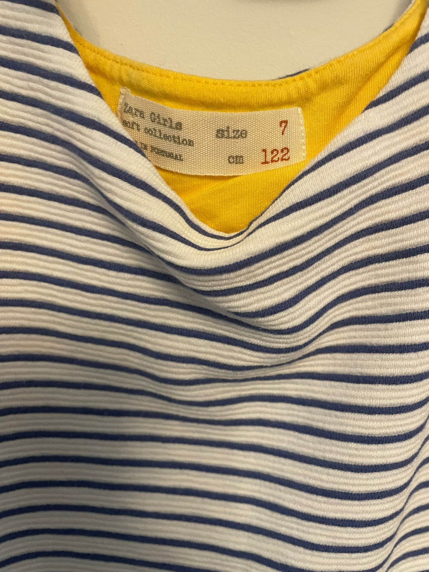 7y: Zara Ribbed Cotton Summer Dress