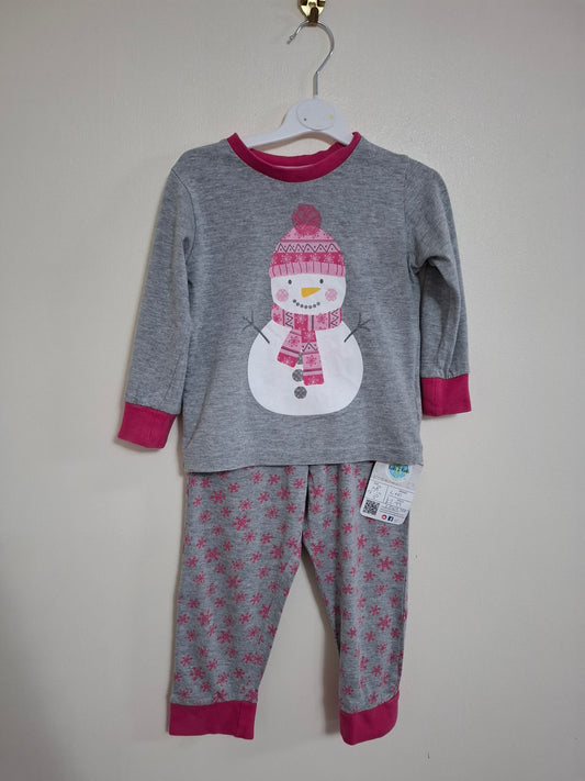 2-3y: Snowman Pyjamas