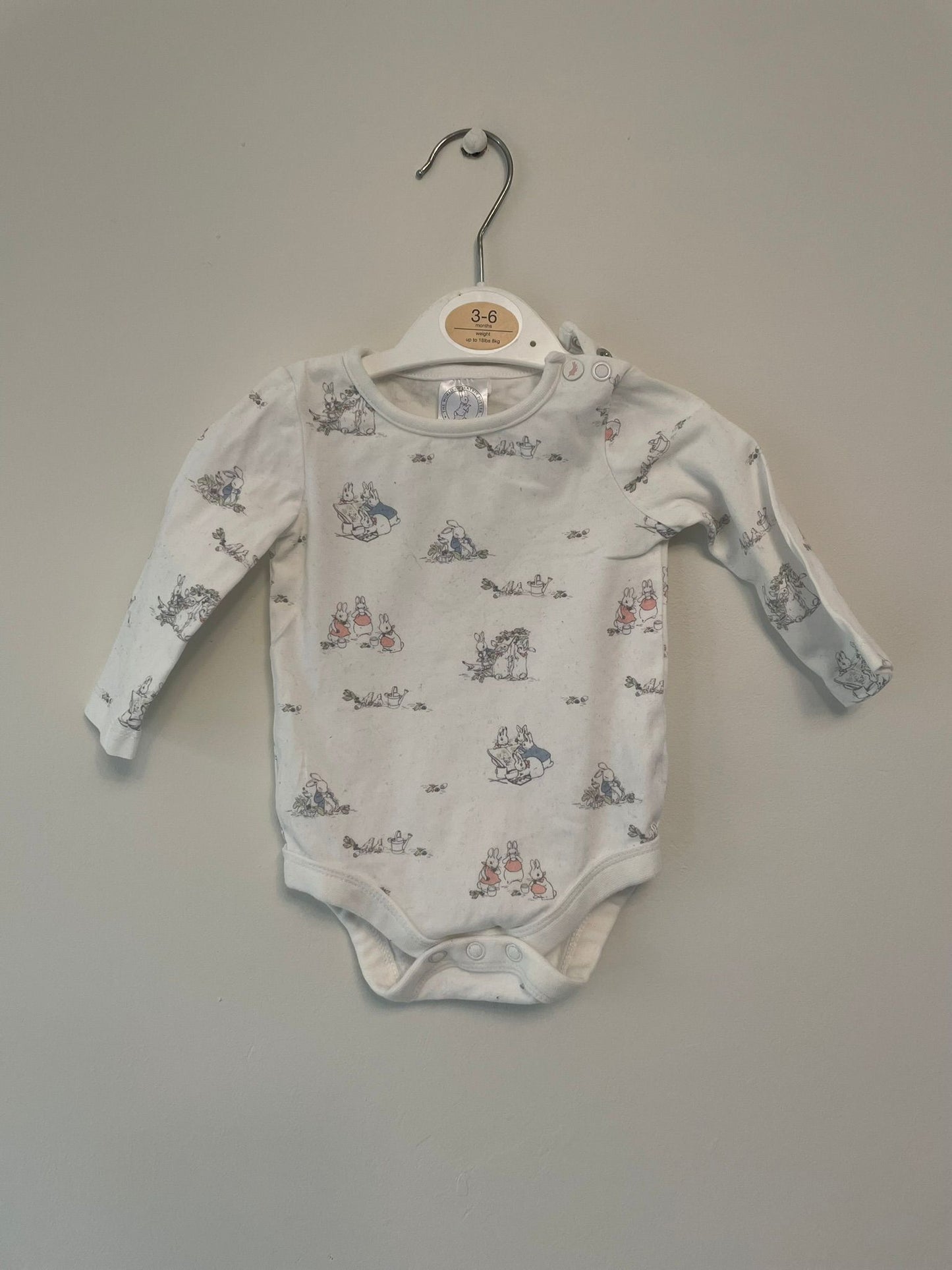 0-3m: Peter Rabbit Courdroy Pinafore and Matching Vest