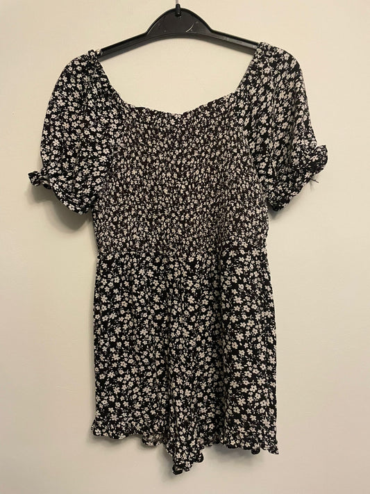 8y: Viscose Floral Playsuit