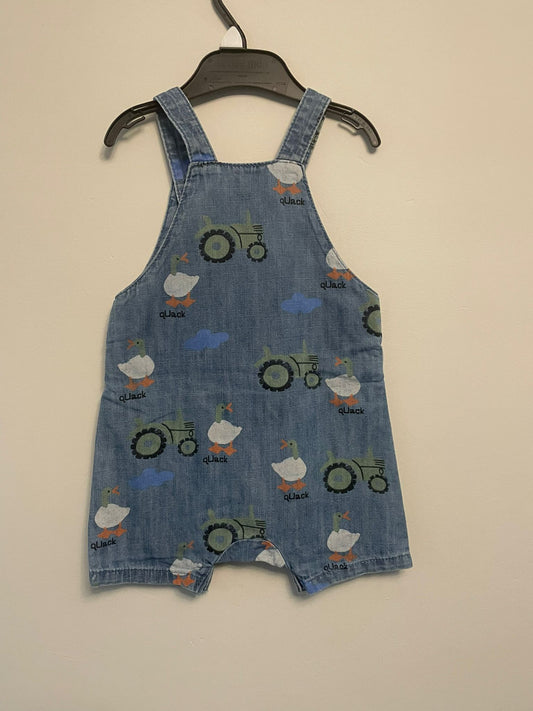 9-12m: M&S Soft Denim Dungarees