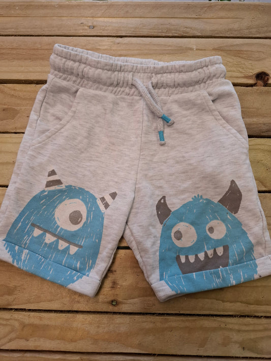2-3y: Monster Jersey Shorts