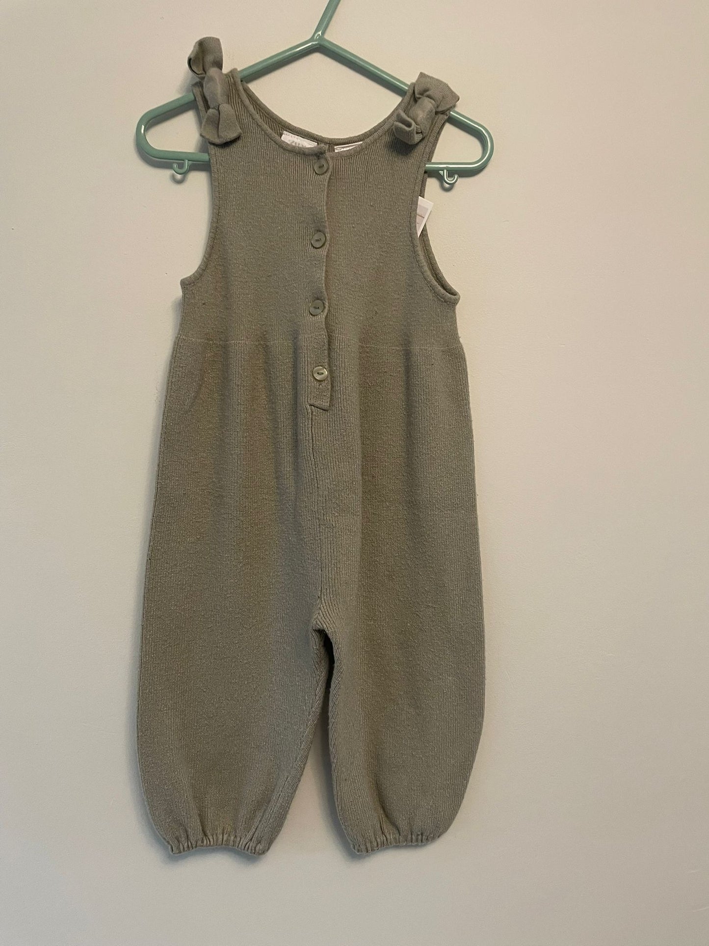 18-24m: Zara Knitted Sleeveless Jumpsuit