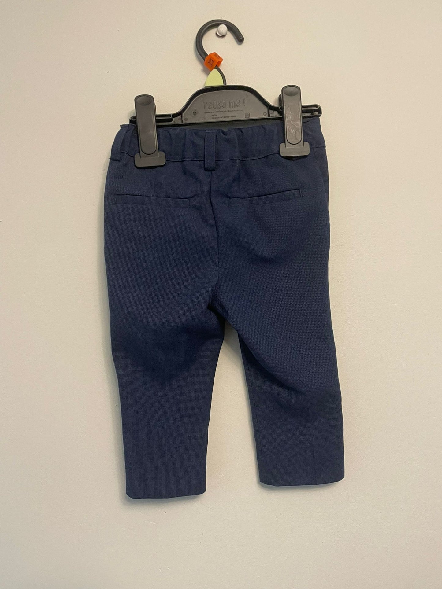 9-12m: Next Navy Smart Trousers