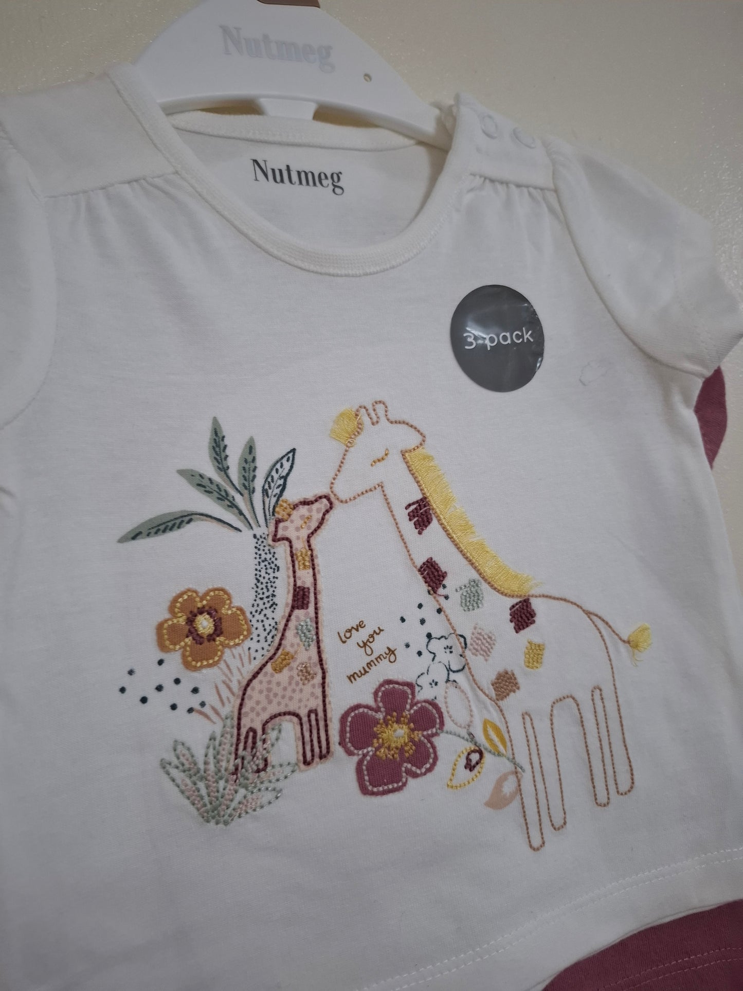0-3m: Bnwt Set of 3 T-shirts