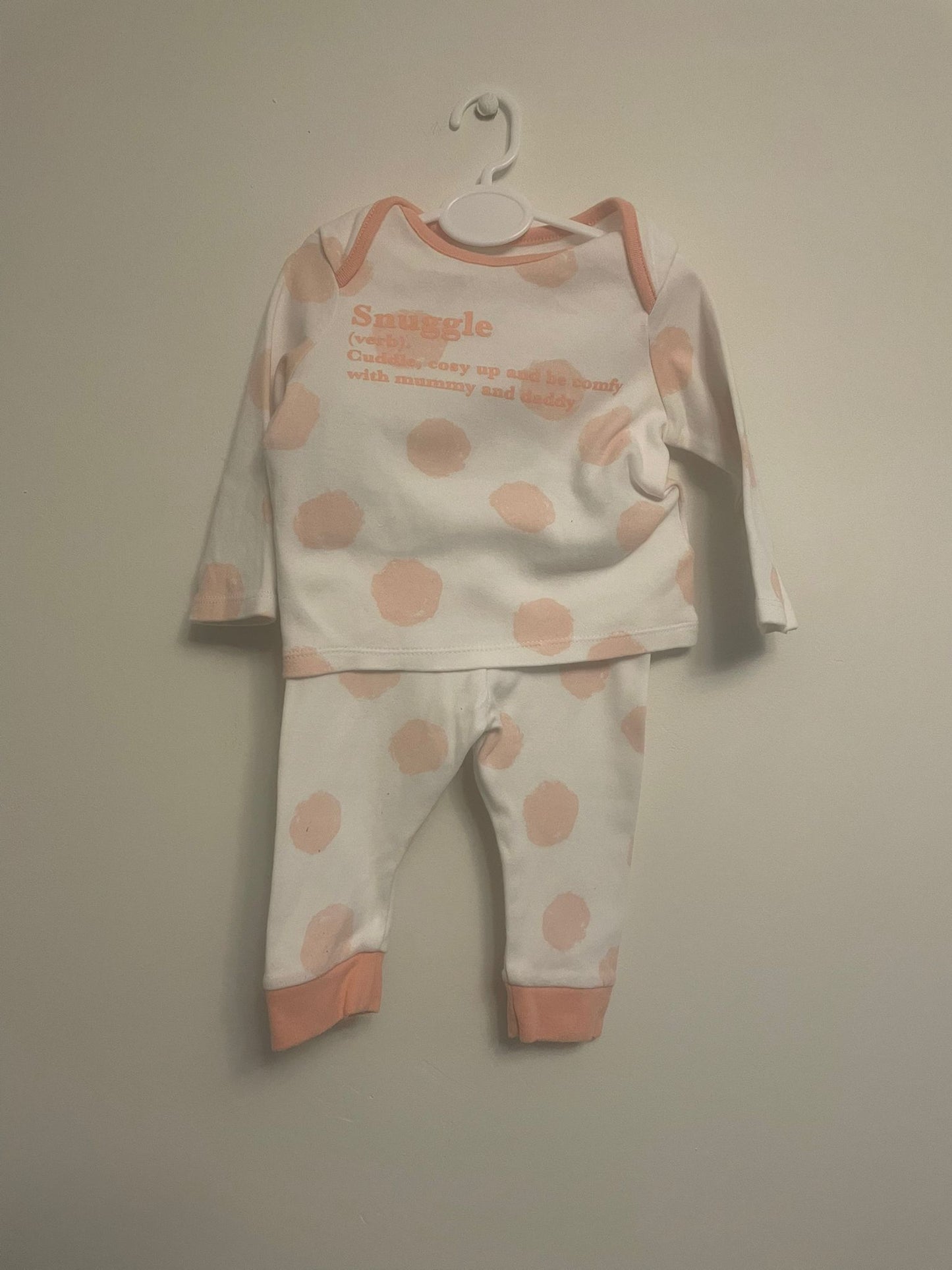 3-6m: Polkadot Pyjamas