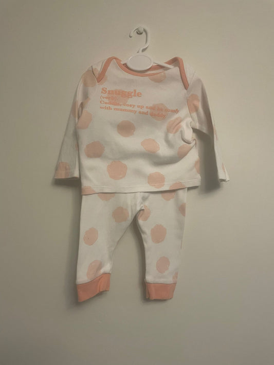 3-6m: Polkadot Pyjamas