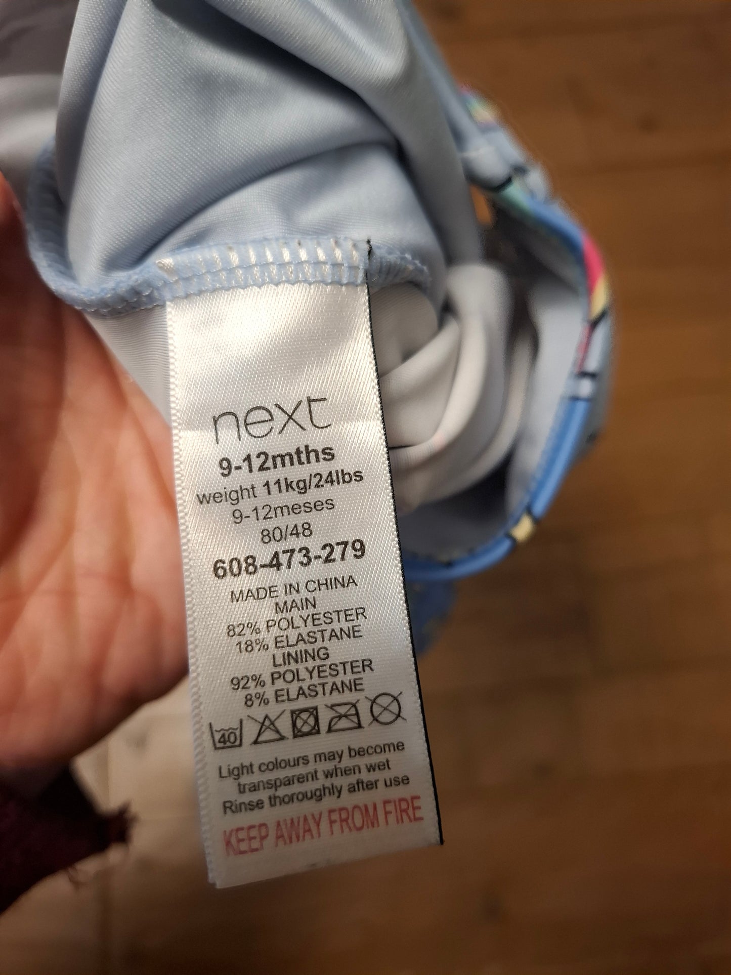 9-12m: Next Space Unicorn Swimming Costume