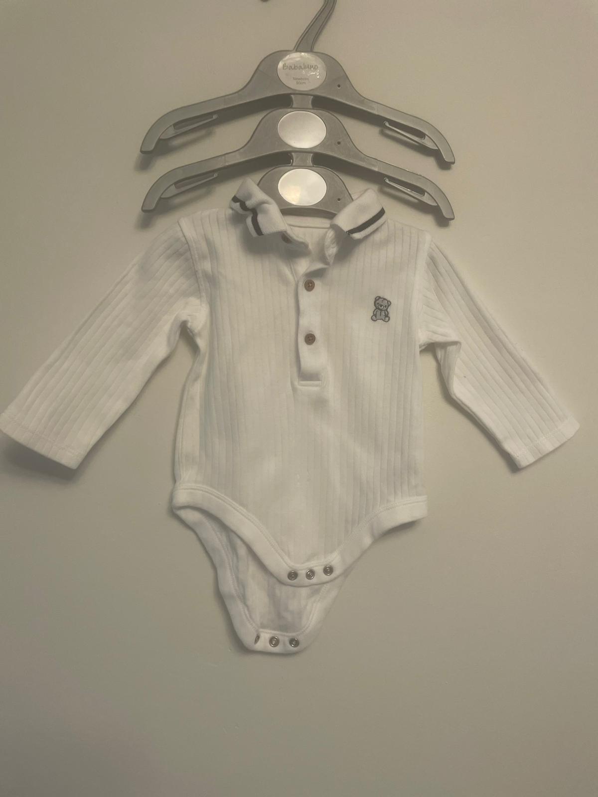 3-6m: Set of 2 Long Sleeved Bodysuits