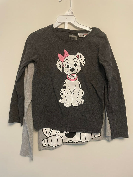 6-8y: Set of 2 101 Dalmations Tops