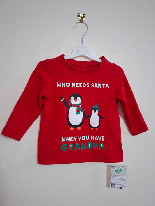12-18m: "Who needs santa when you have grandma" Top