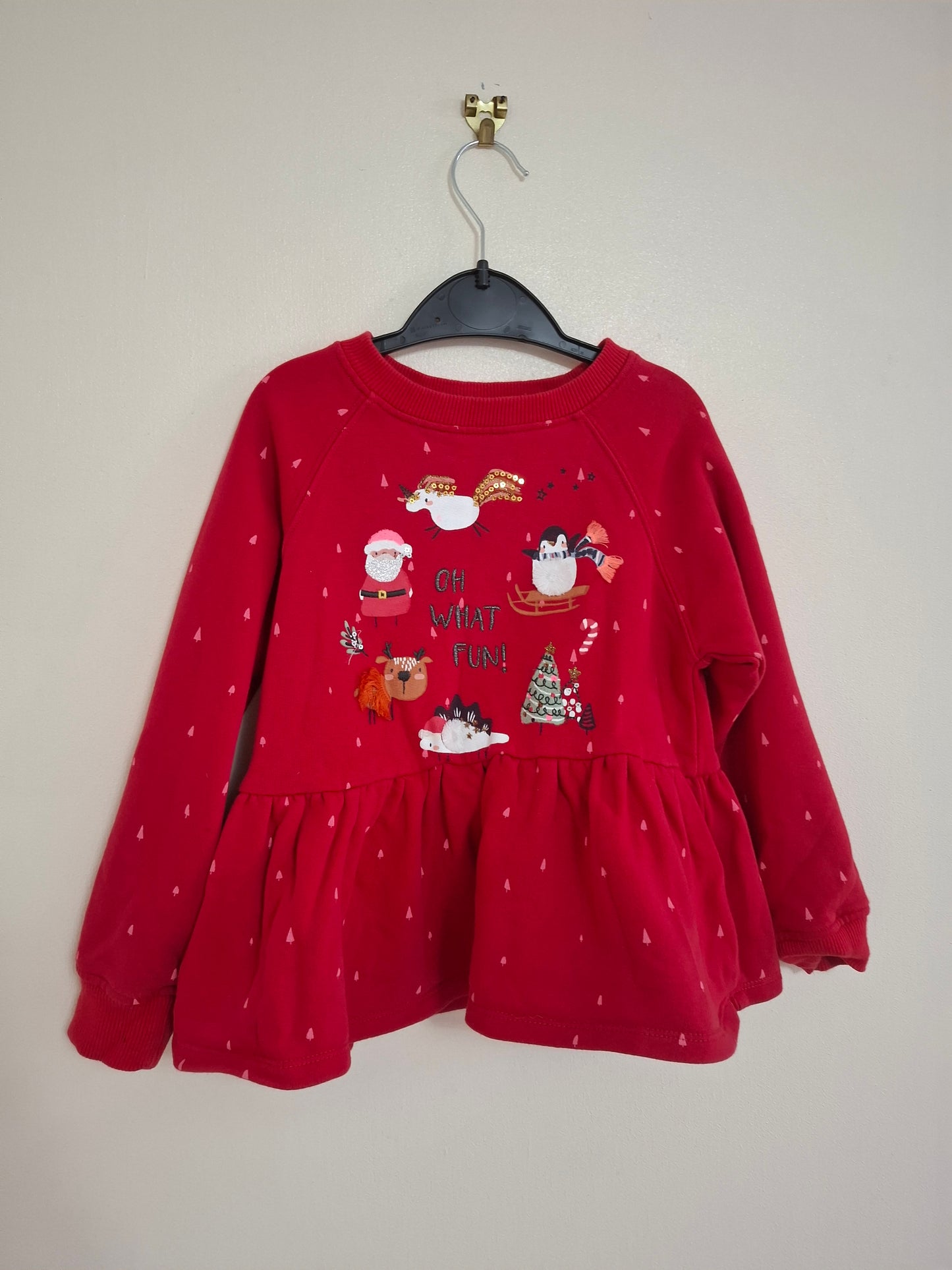 5-6y: Next Christmas Tunic Jumper