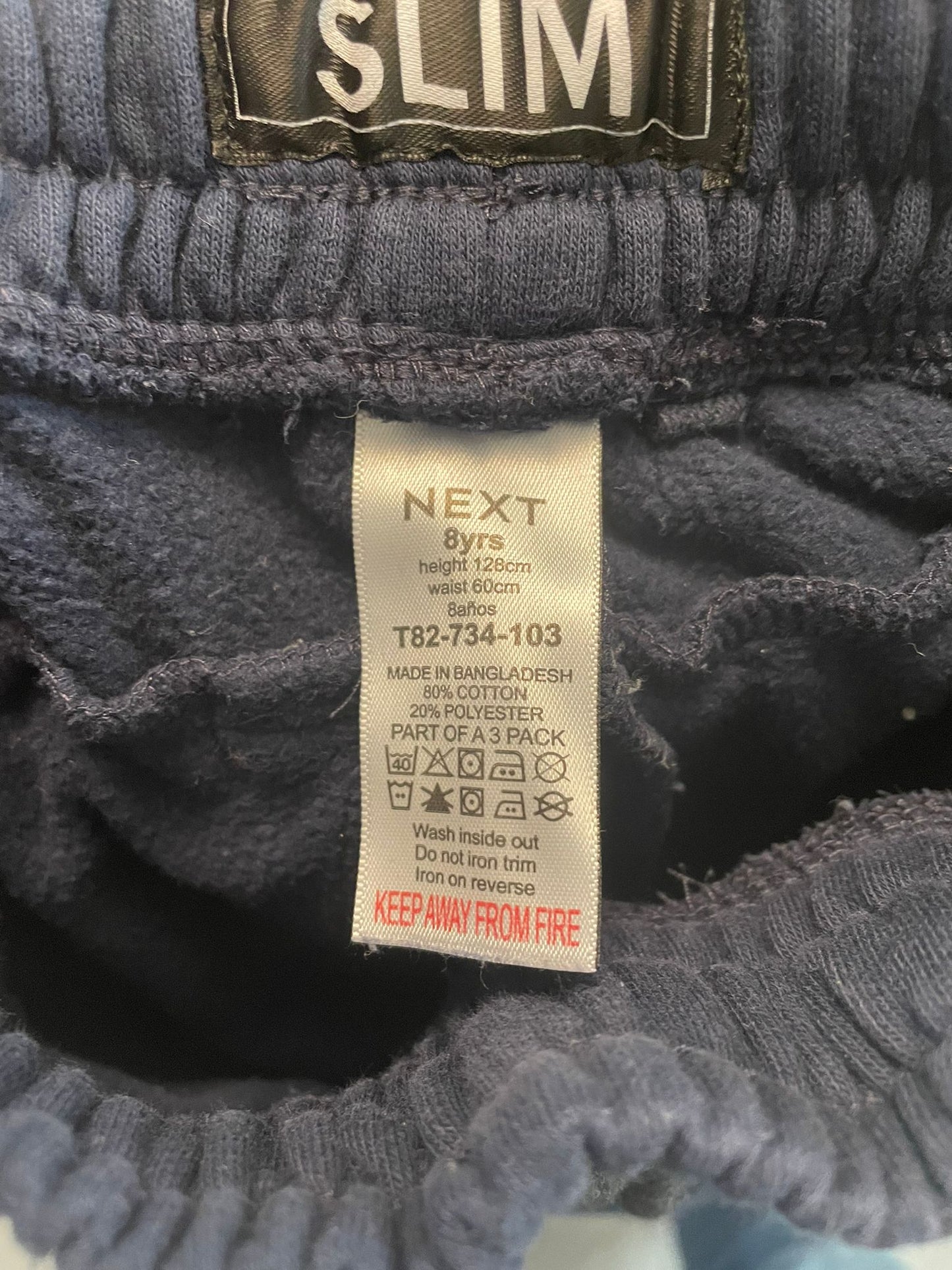 8y: Next Navy Joggers