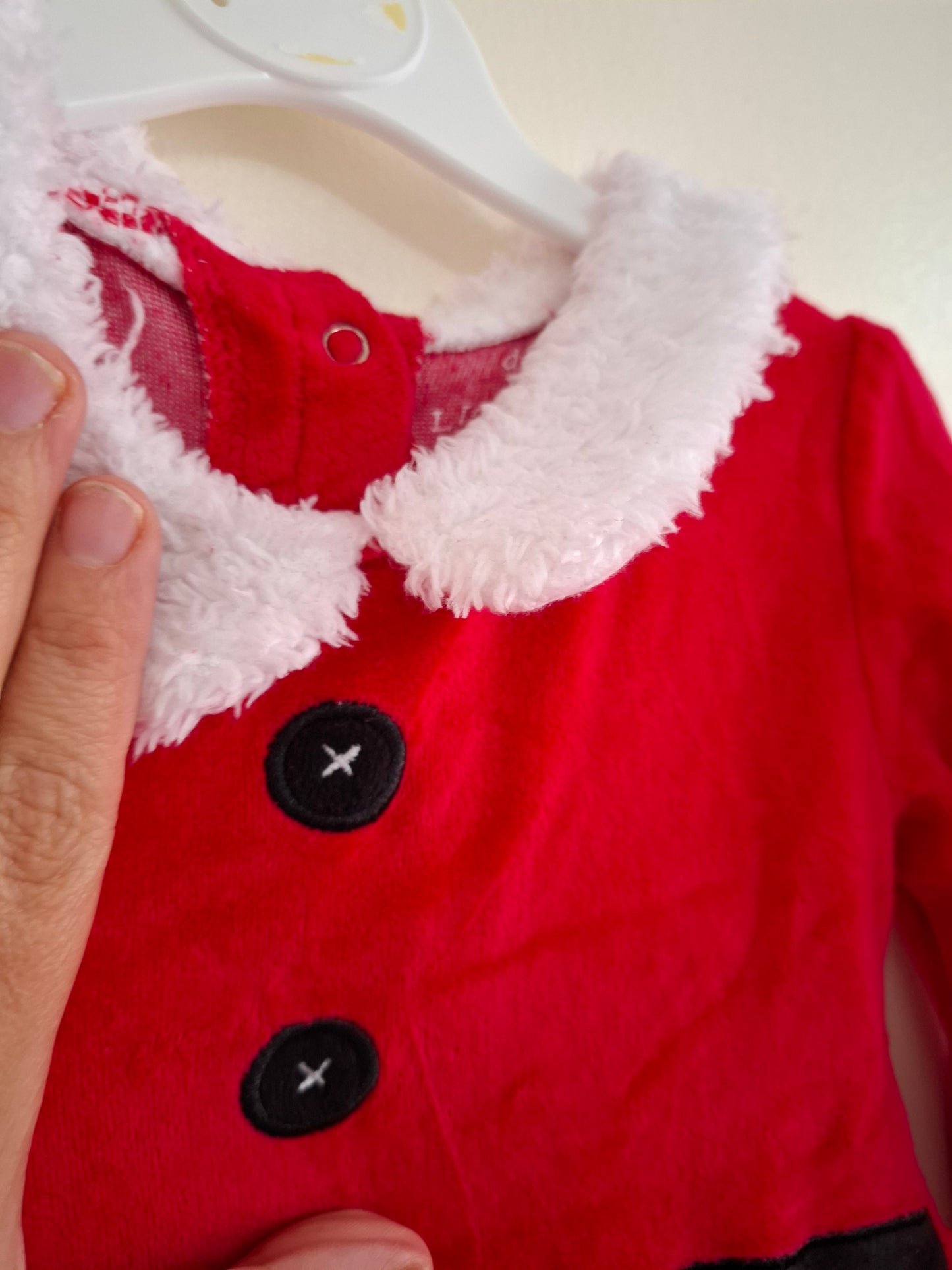 12-18m: Velvet Mrs Claus Dress