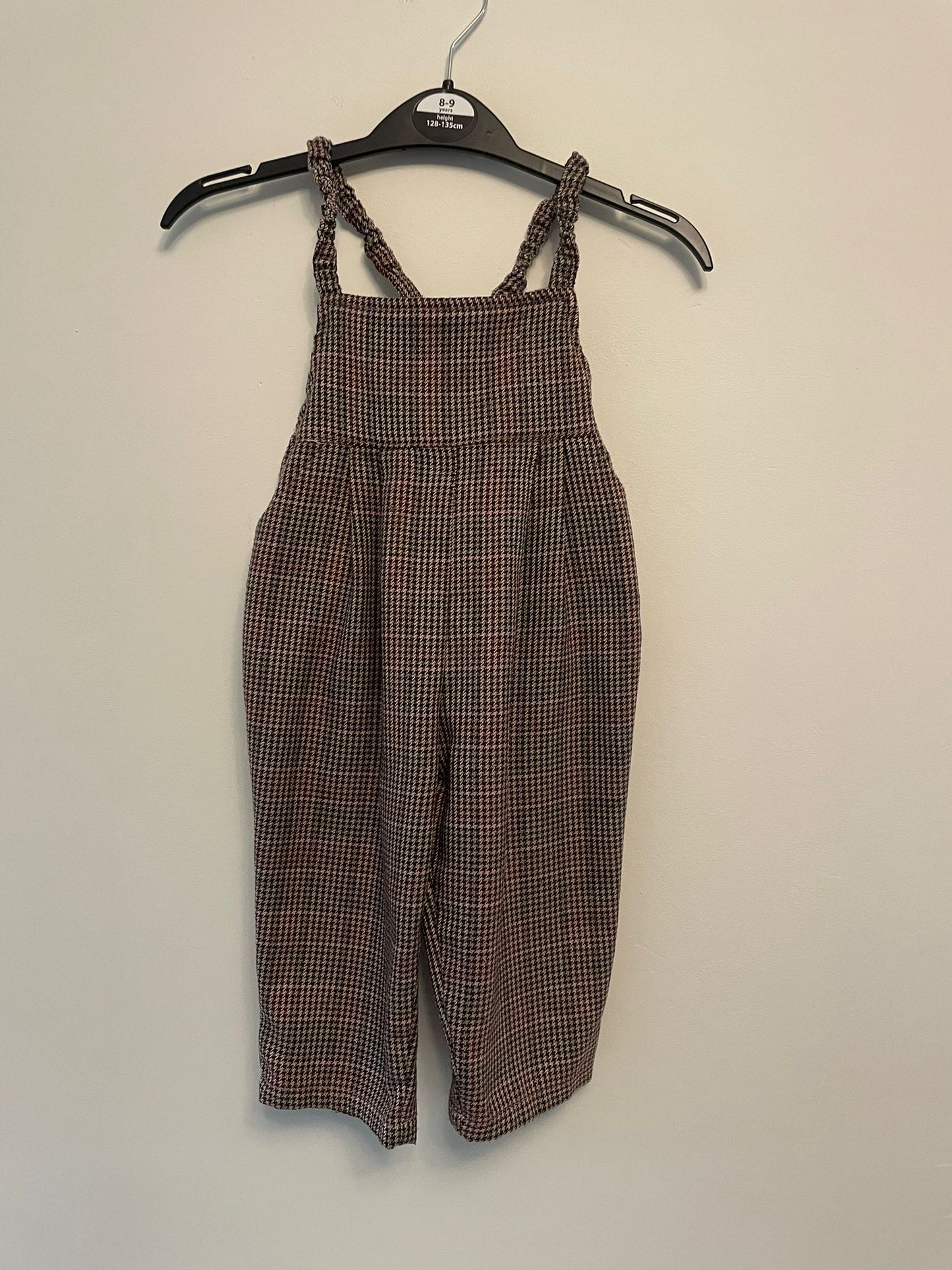 12-18m: Next Tartan Wool Dungarees