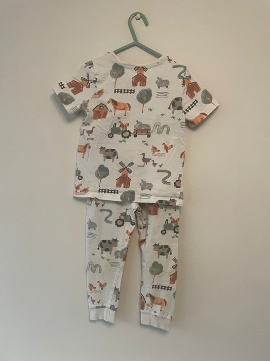 3-4y: Cotton Farm Pyjamas