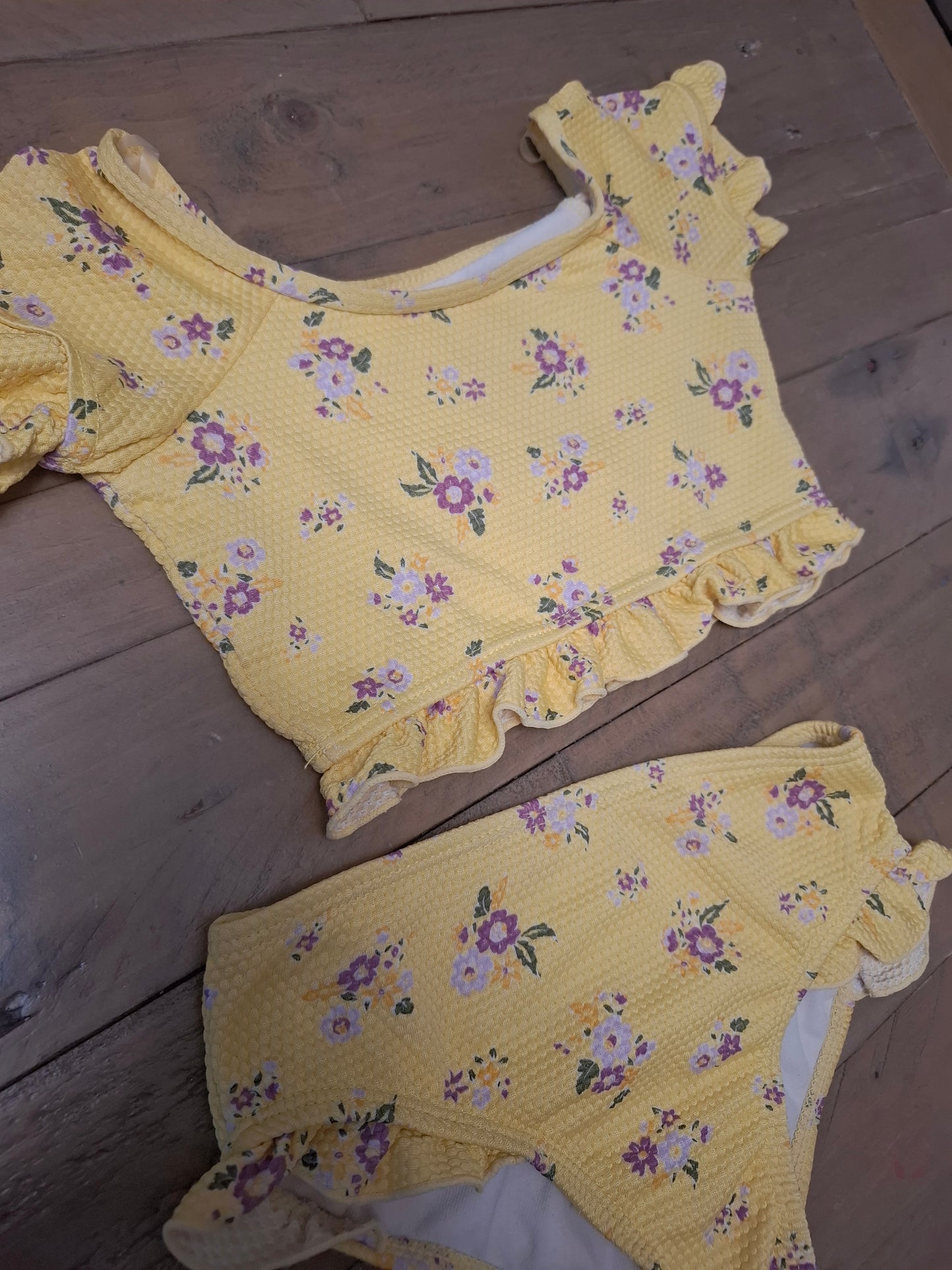 3y: Floral 2 Piece Swim Set