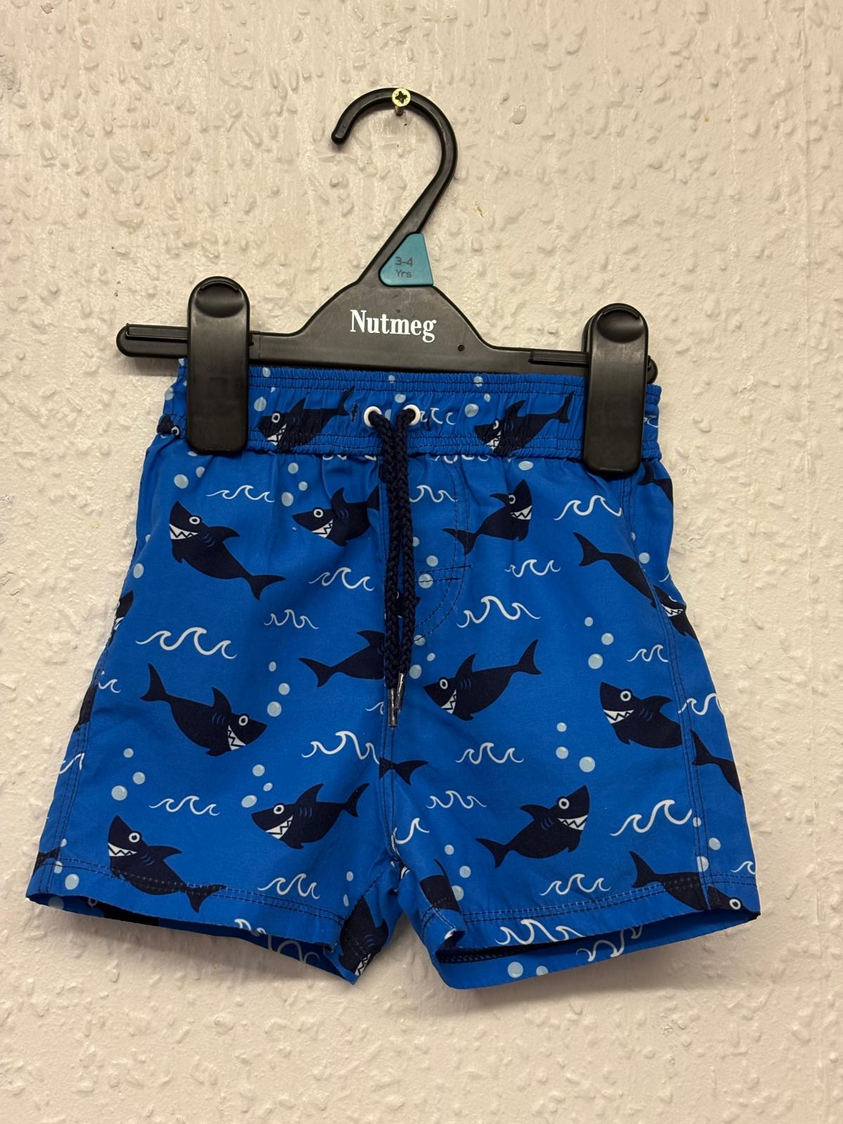 6-9m: Shark Swim Shorts