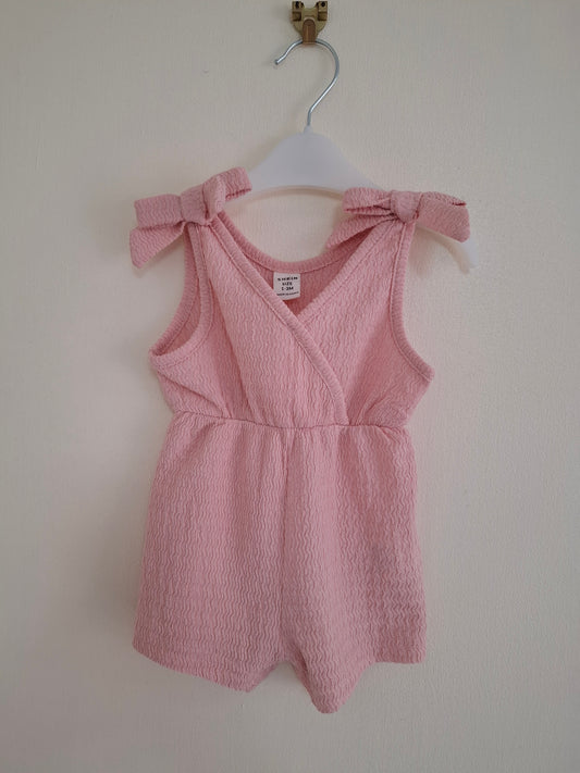 0-3m: Pink playsuit