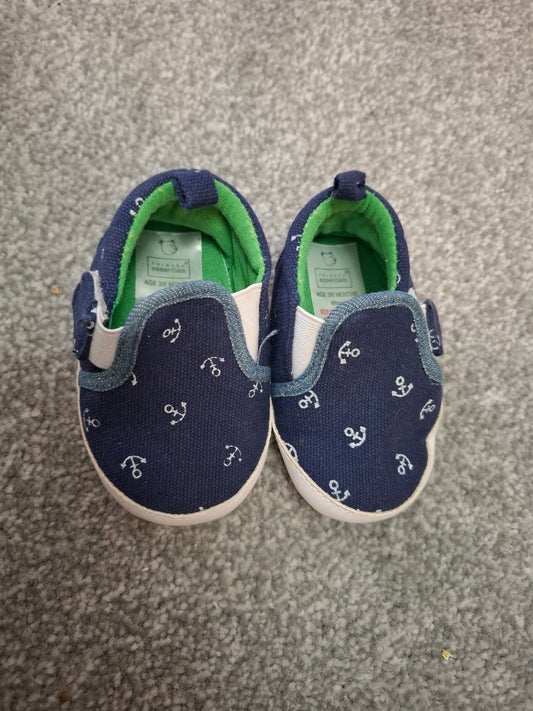 3-6m: Canvas Nautical Shoes