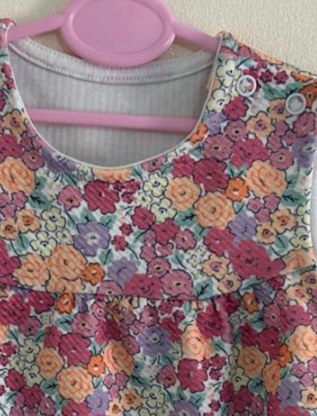 12-18m: Floral Sleeveless Dress
