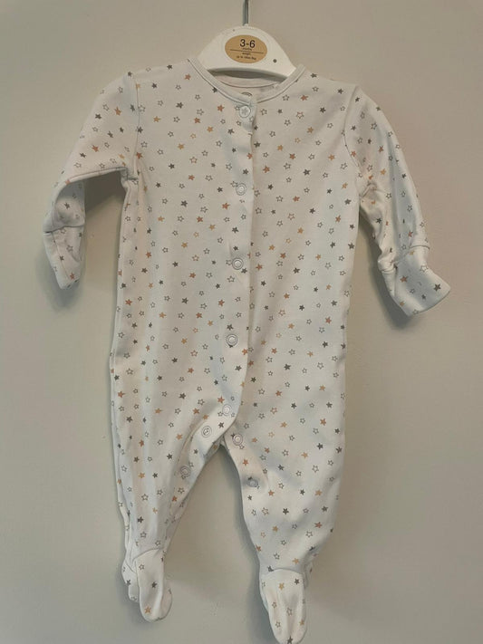 0-3m: Next Star Sleepsuit