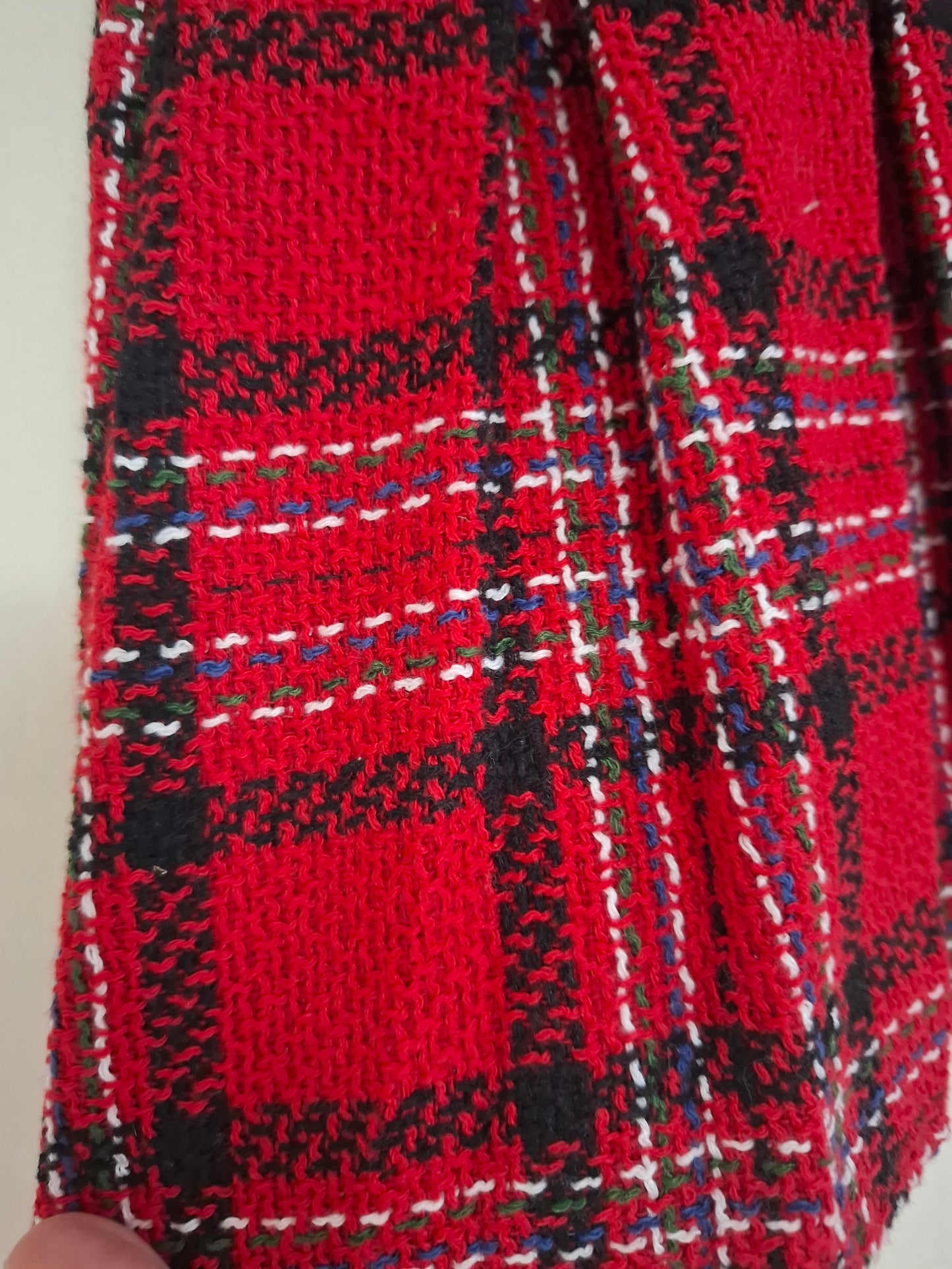 3-4y: Tartan Knitted Skirt