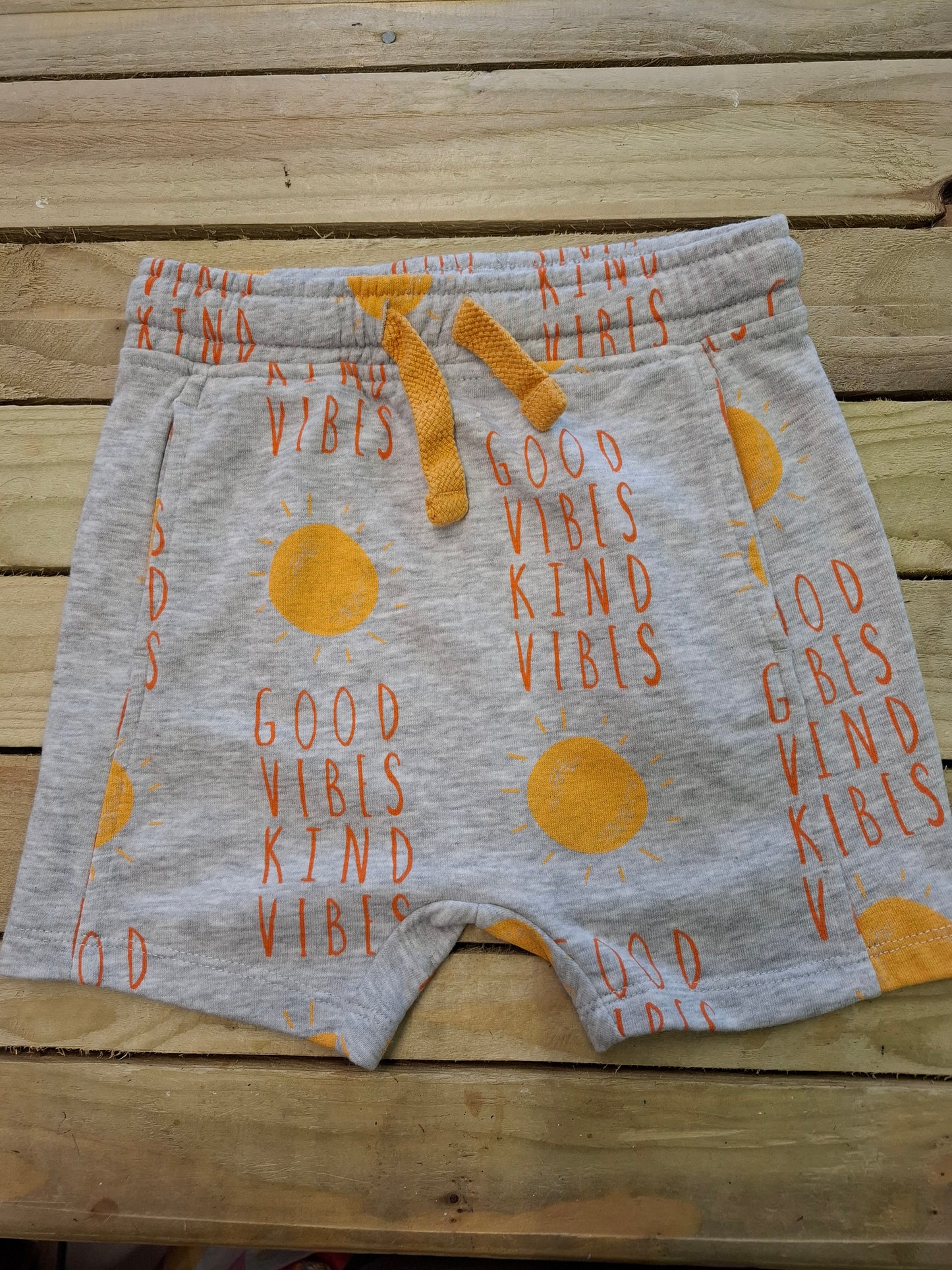 4-5y: Good Vibes/ Kind Vibes Jersey Shorts