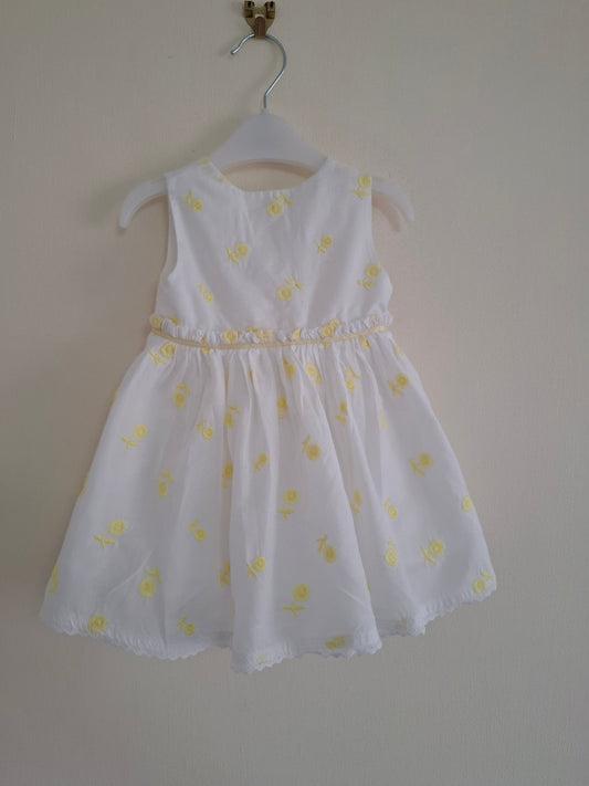 0-3m: Beautiful Embroidered Party Dress