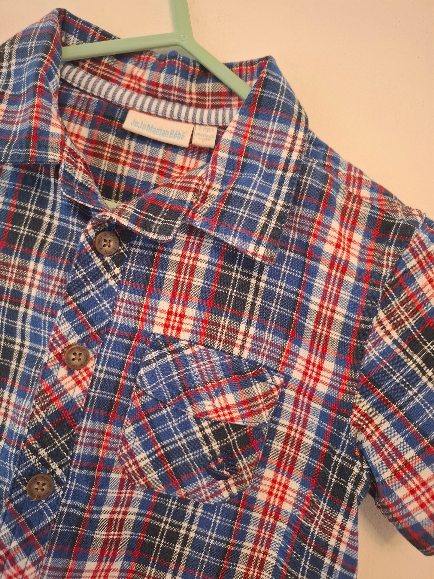 2-3y: Jojo Chequered Shirt