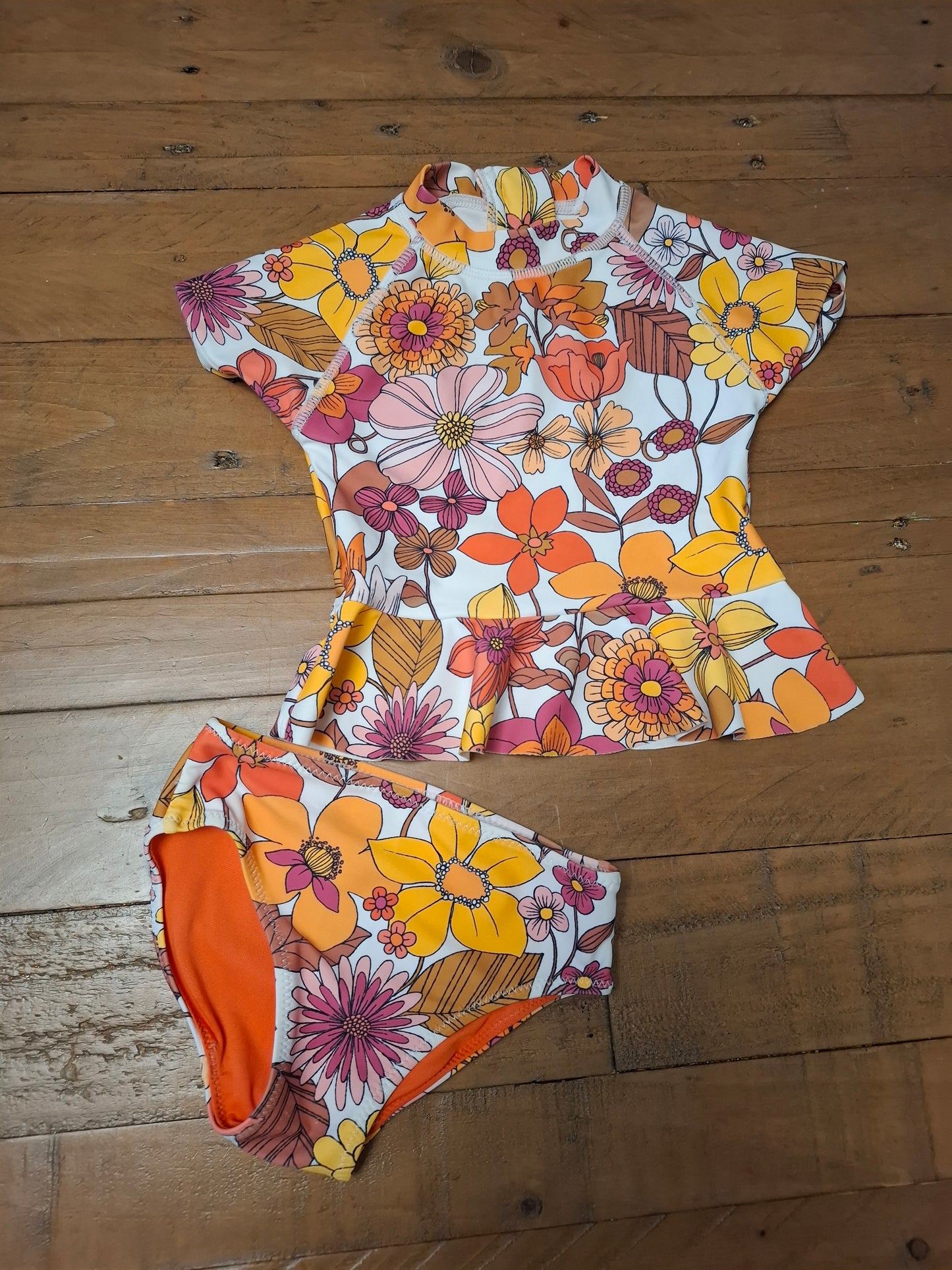 6-9m: Next Vibrant Floral 2 Piece Swim Set