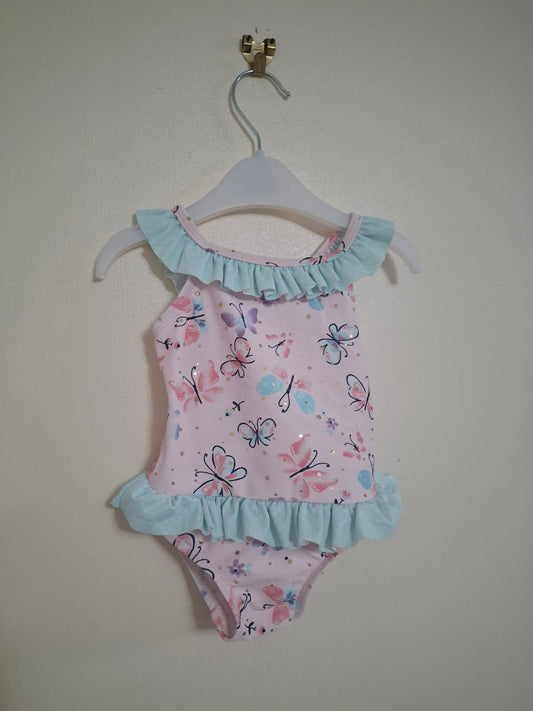 0-3m: Frilly Butterfly Swimming Costume