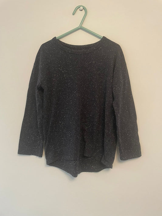 5-6y: Next Black Speckled Top