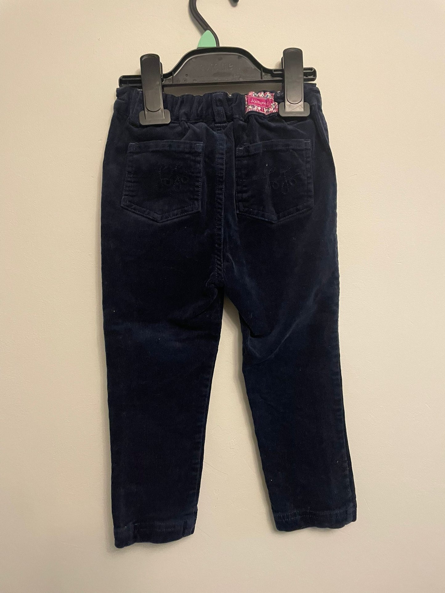 2-3y: Jojo Navy Corduroy Trousers