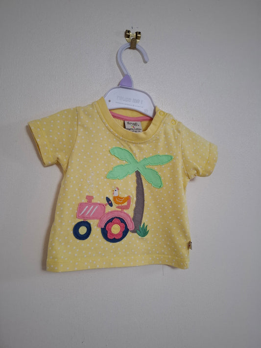 0-3m: Frugi Applique T-shirt