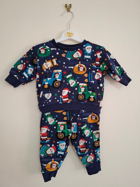 6-9m Next Santa Jogger Set