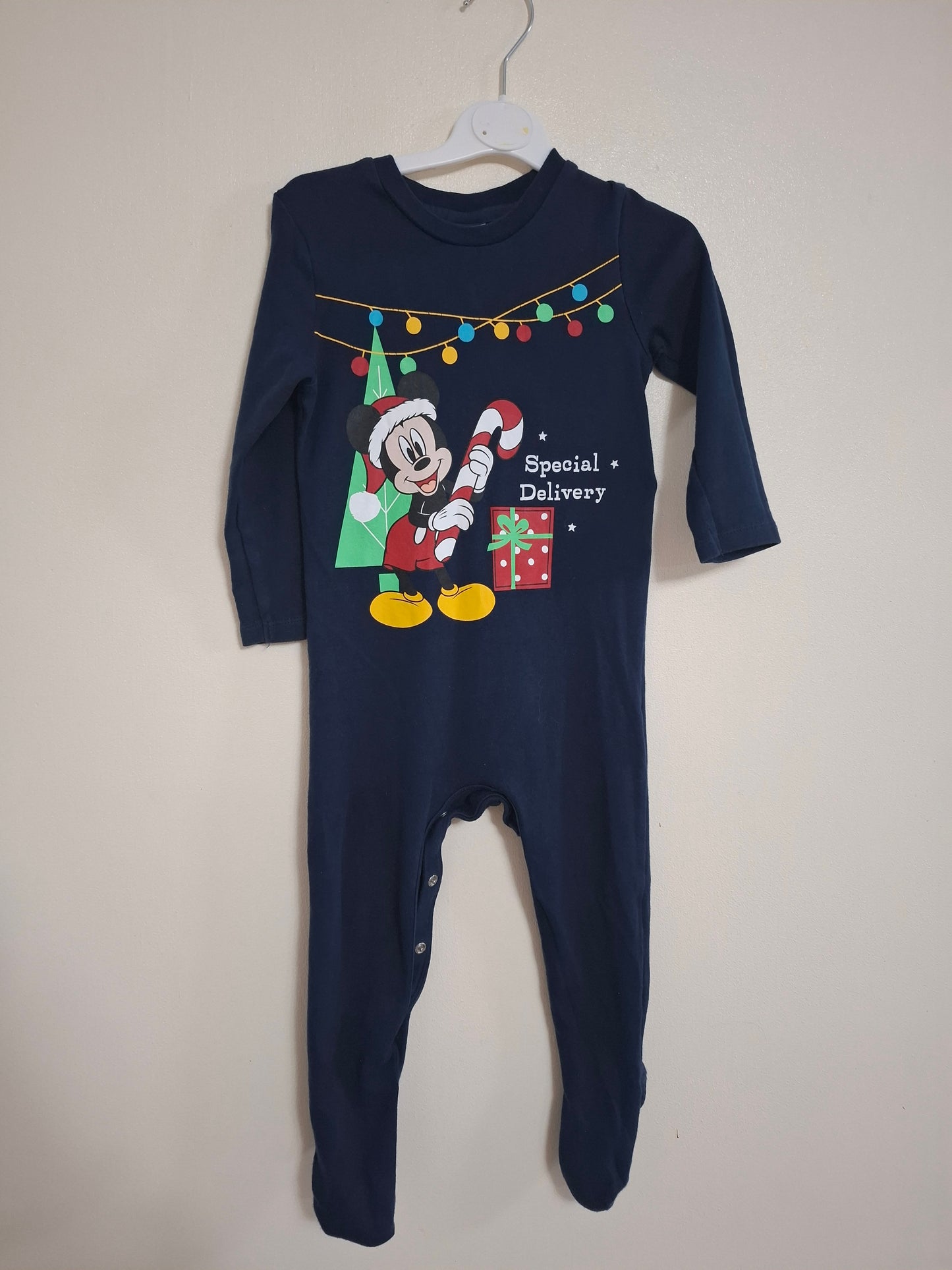 12-18m: Disney Mickey Mouse Sleepsuit