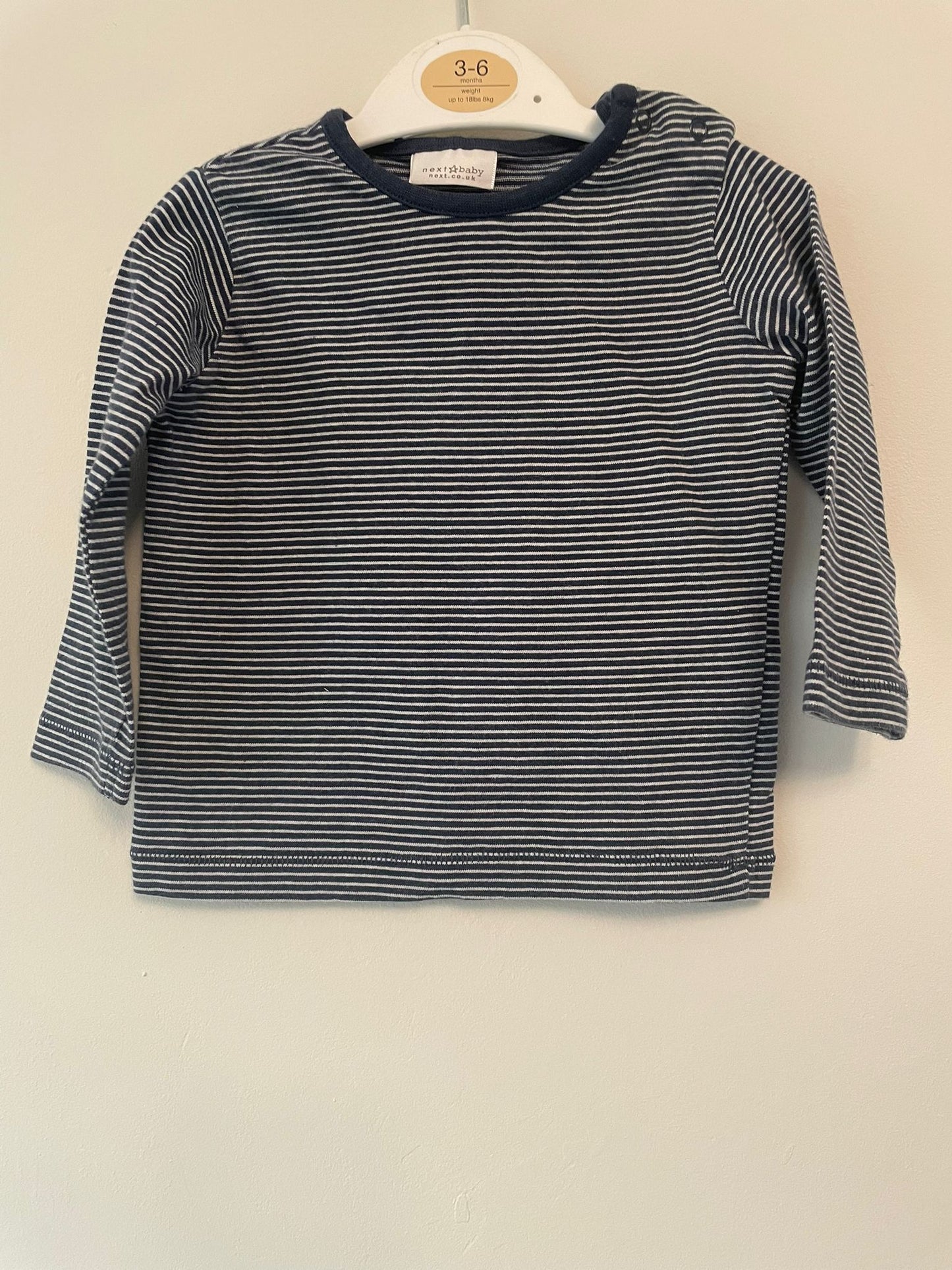 3-6m: Next Soft Dungeree Set