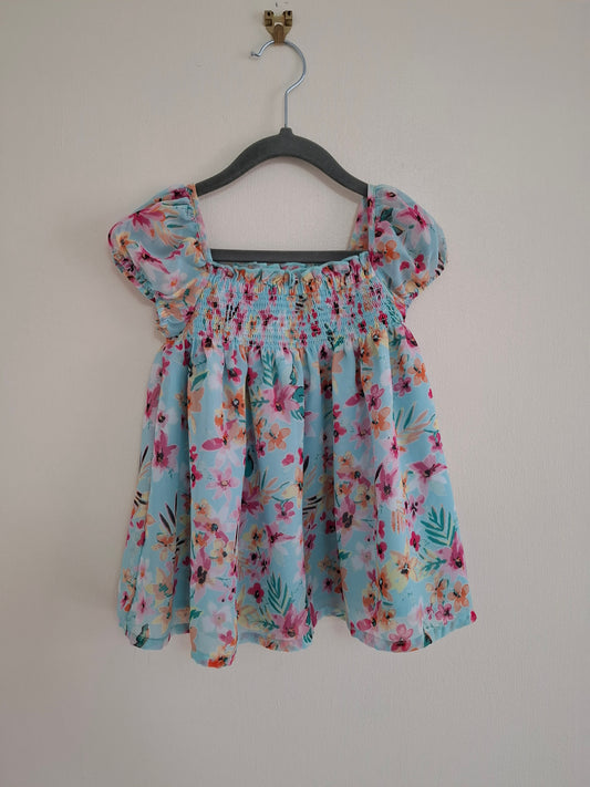 3-4y: Monsoon Viscose Floral Top