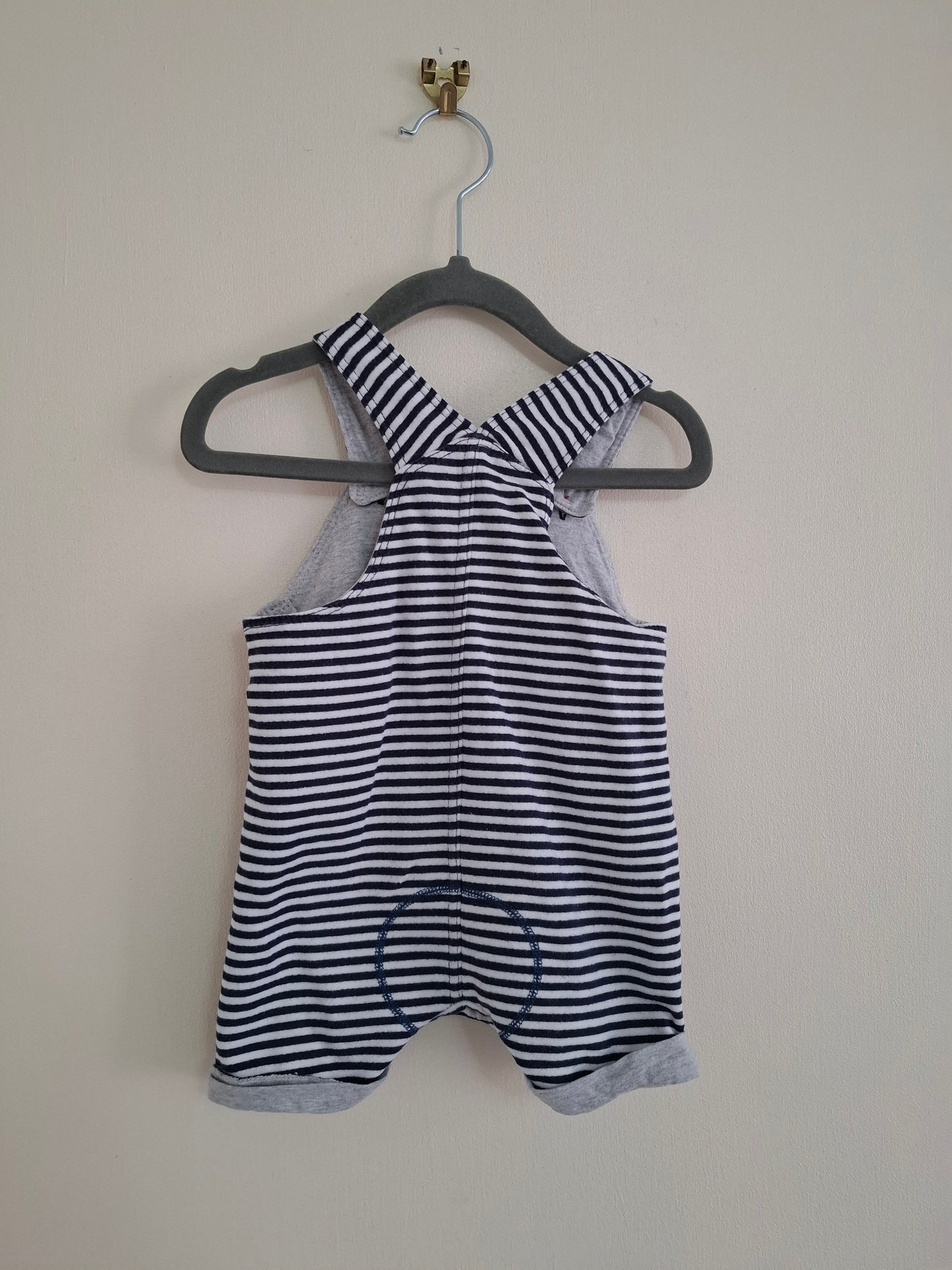 6-9m: Junior J Fabric Dungarees