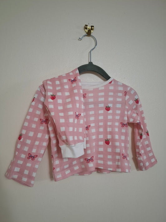 0-3m: Strawberry Pyjamas