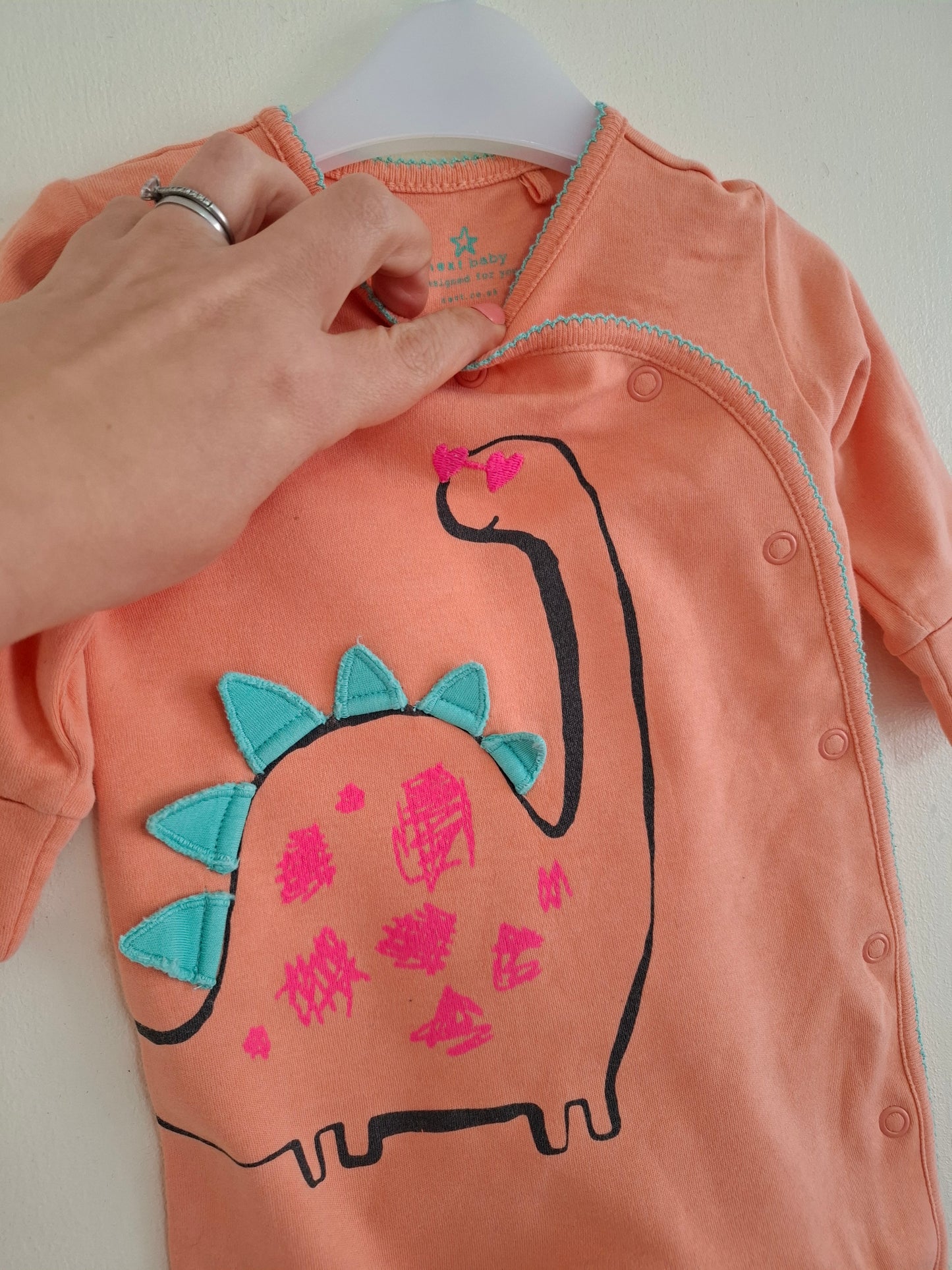 0-3m: Next Dino Romper