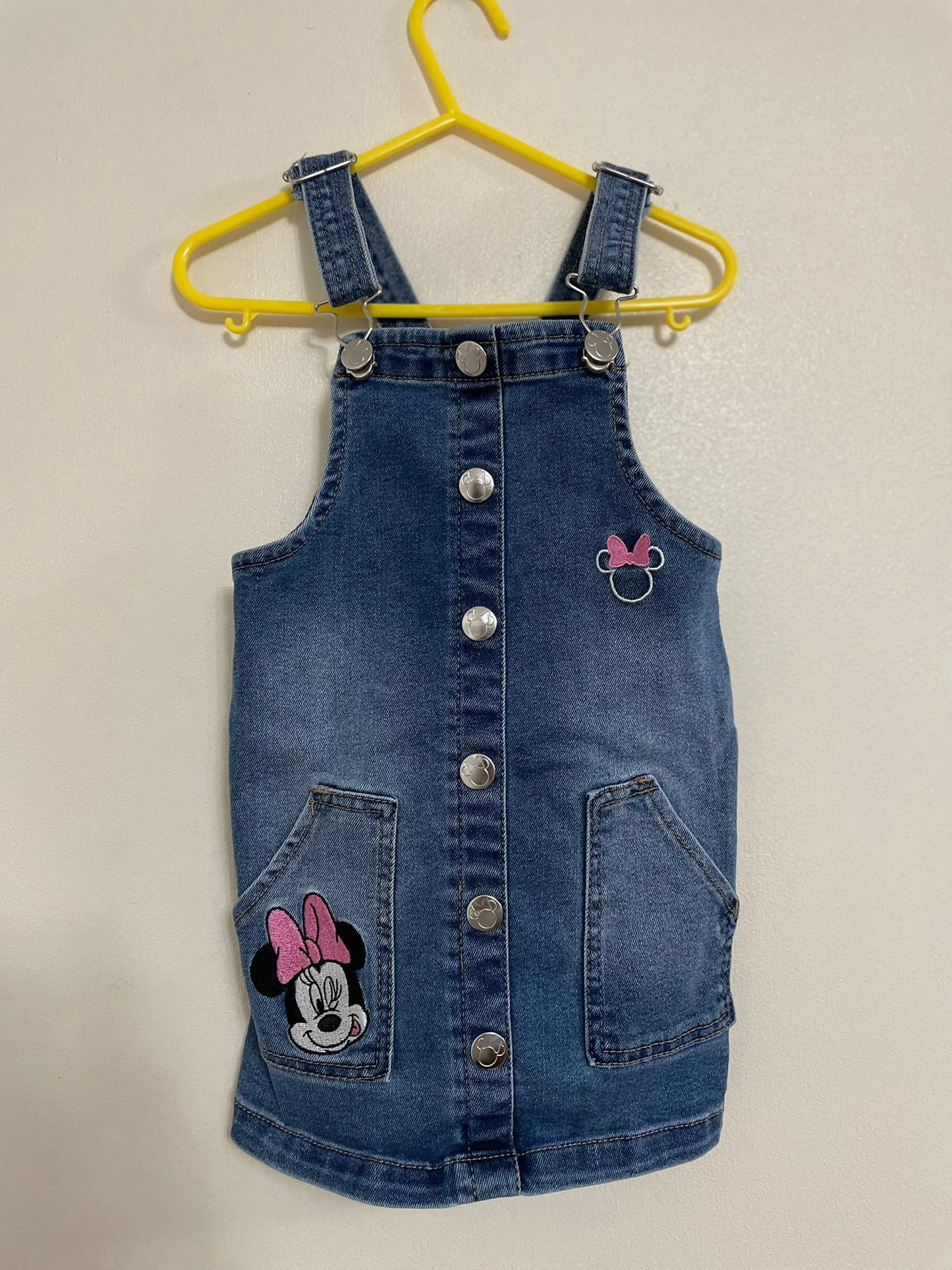 3-4y: Minnie Mouse Denim Dress